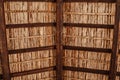 Old mediterranean wooden roof